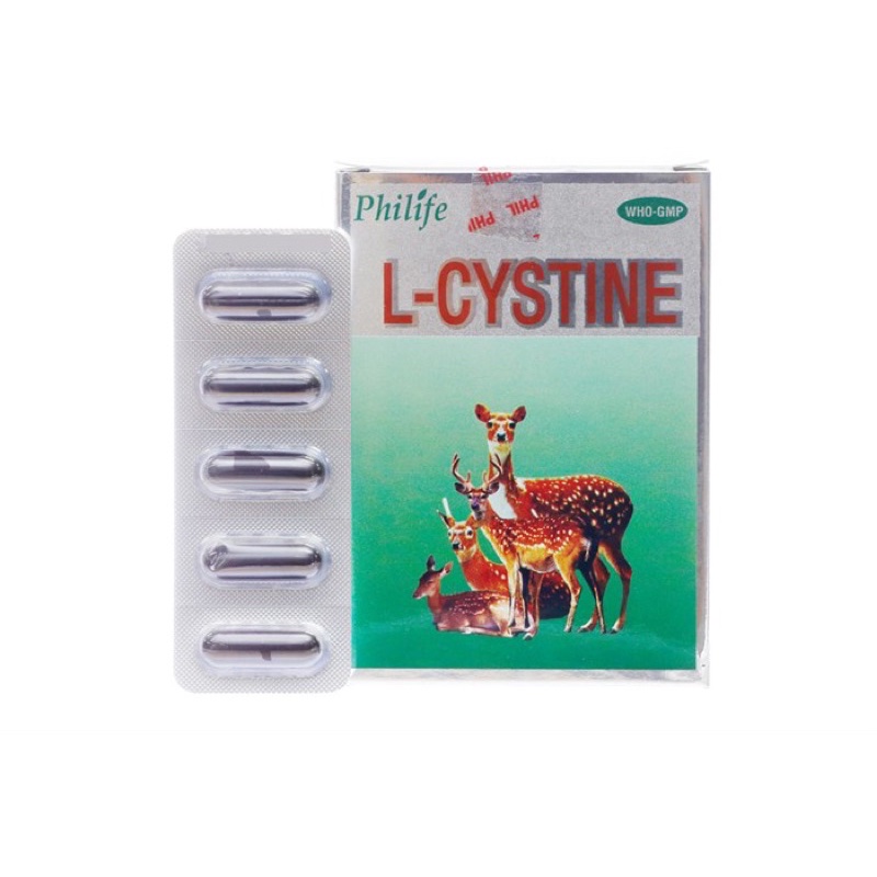 Viên uống đẹp da - tóc - móng L-Cystine Philife hộp 60 viên