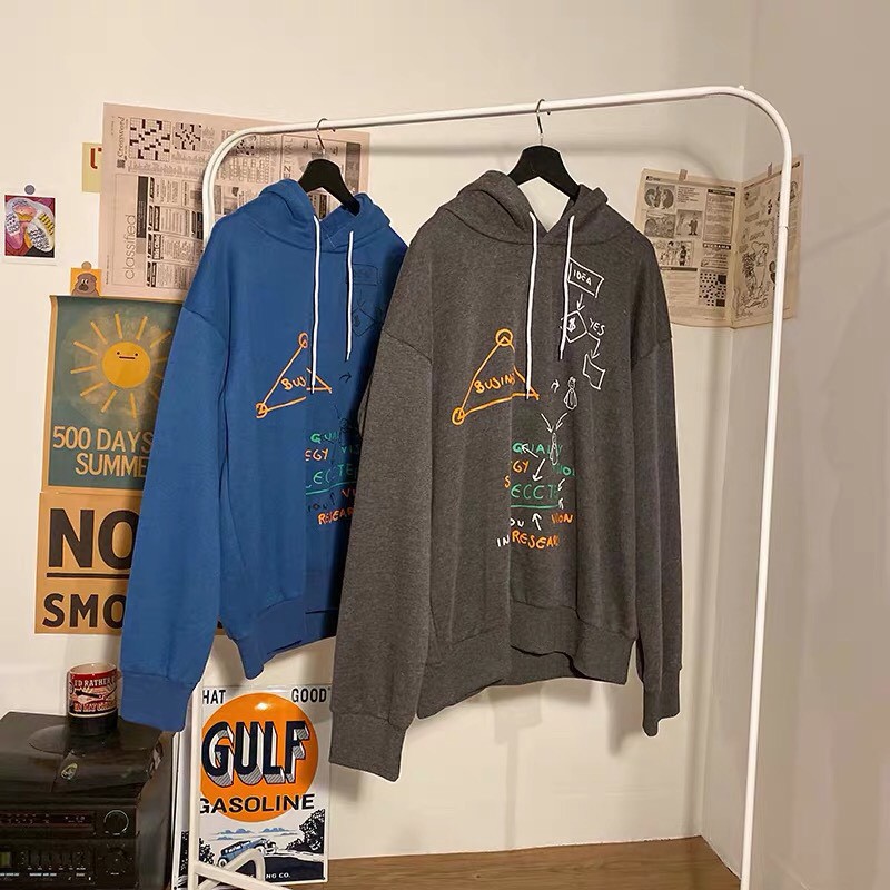 Áo hoodie unisex nỉ form rộng Toán Học, nam nữ ullzang WIND | BigBuy360 - bigbuy360.vn