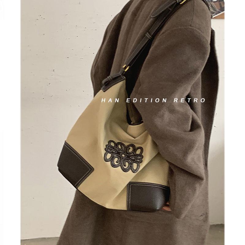 Túi Đeo Vai Bằng Vải Canvas Dễ Phối Đồ Thời Trang Phong Cách Mới Năm 2021 Cho Nữ