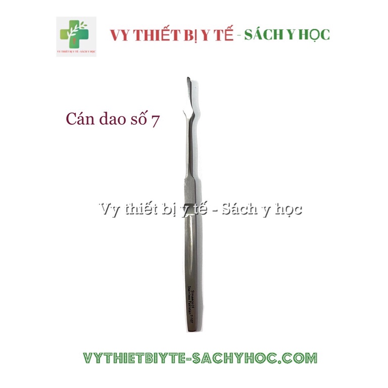 Cán dao mổ số 7, Inox 304, dài 16cm (tặng 1 lưỡi dao số 11)