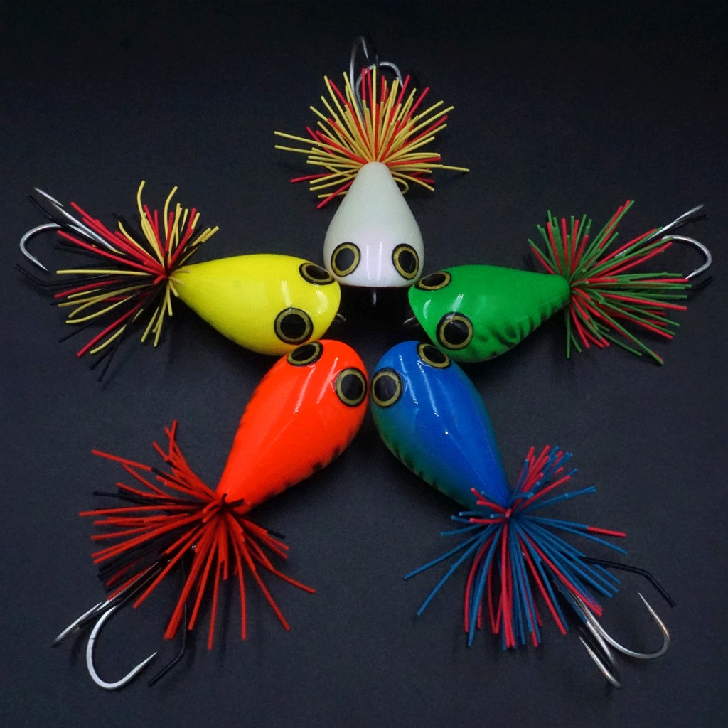 NHÁI NHẢY LUCKYFROG 45 COLOR - MỒI GIẢ CÂU LURE CÁ LÓC THÁI LAN - 4.5CM 10GR