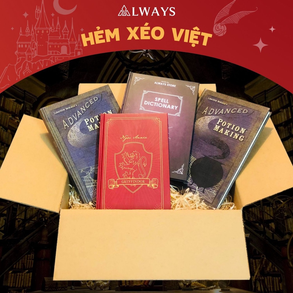Set quà sinh nhật dành riêng cho Potterheads phân loại theo nhà - Quà tặng phong cách Harry Potter - SET QUÀ 19