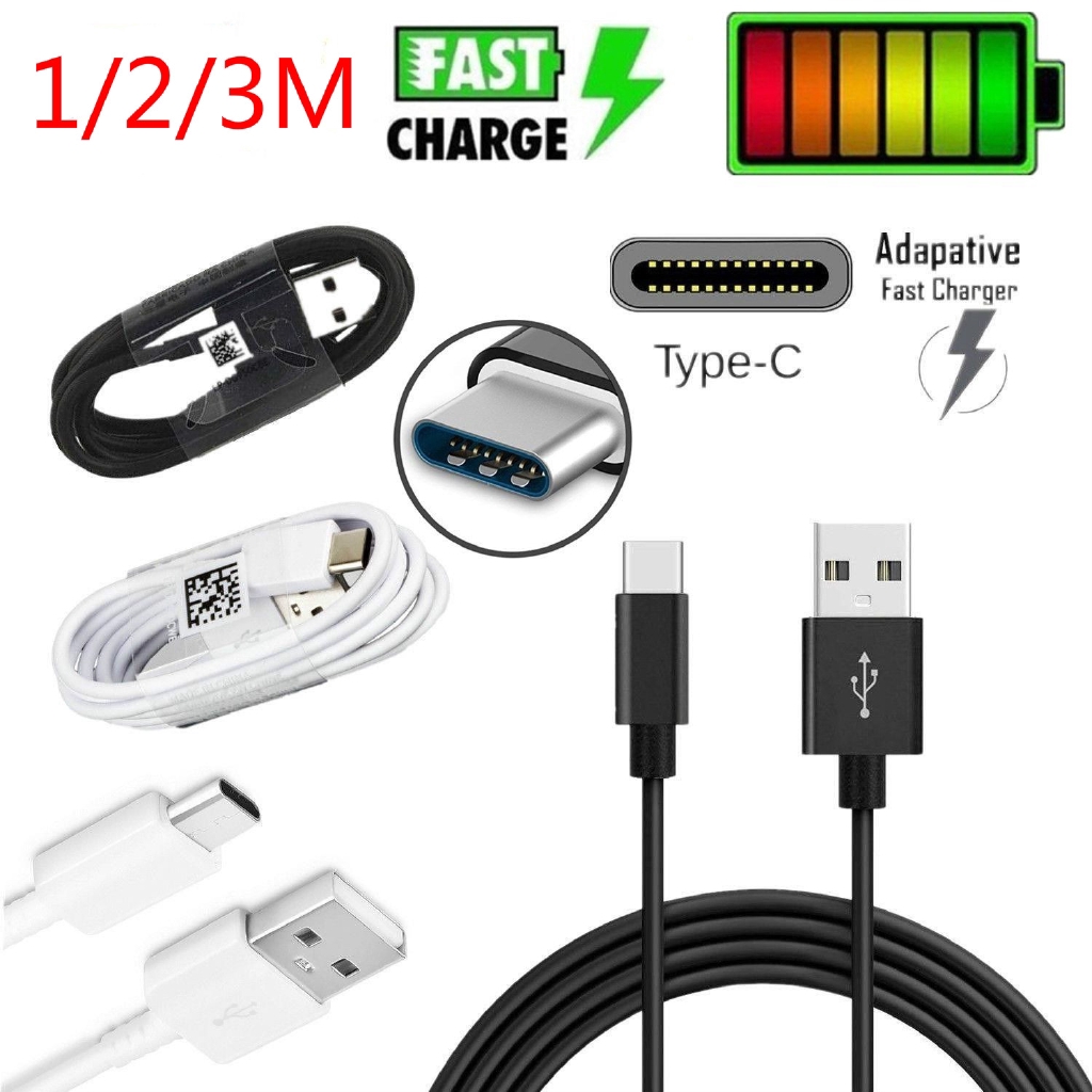 Dây cáp sạc đồng bộ dữ liệu USB-C 3.1 1/2/3m thích hợp cho Samsung