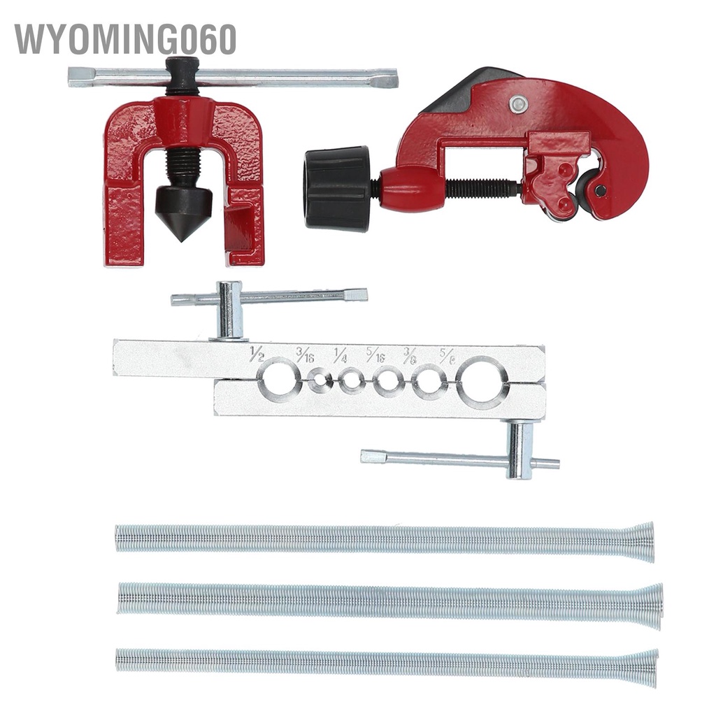 [Hàng sẵn] 6PCS Flaring Tool Kit Tube Expander Spring Reamer Tube Cutter for Copper Pipe/Tubing CT‑8012 【Wyoming060】