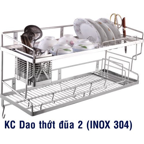 kệ chén đa năng, dắt đũa, dát dao, dắt thớt cao cấp inox304