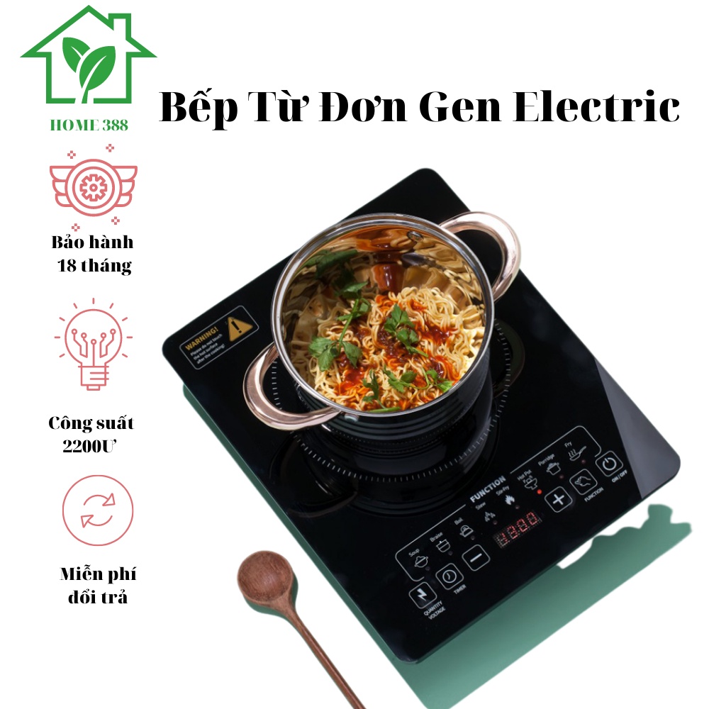 Bếp Từ Đơn Gen Electric, Công Suất 2200W - Tiện ích, giá rẻ, Đổi trả trong 7 ngày