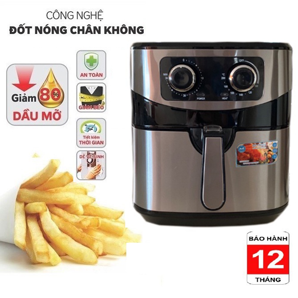 Nồi chiên không dầu Sharp dung tích 10 lít KS99 Công suất 2000W - Bảo hành 12 tháng