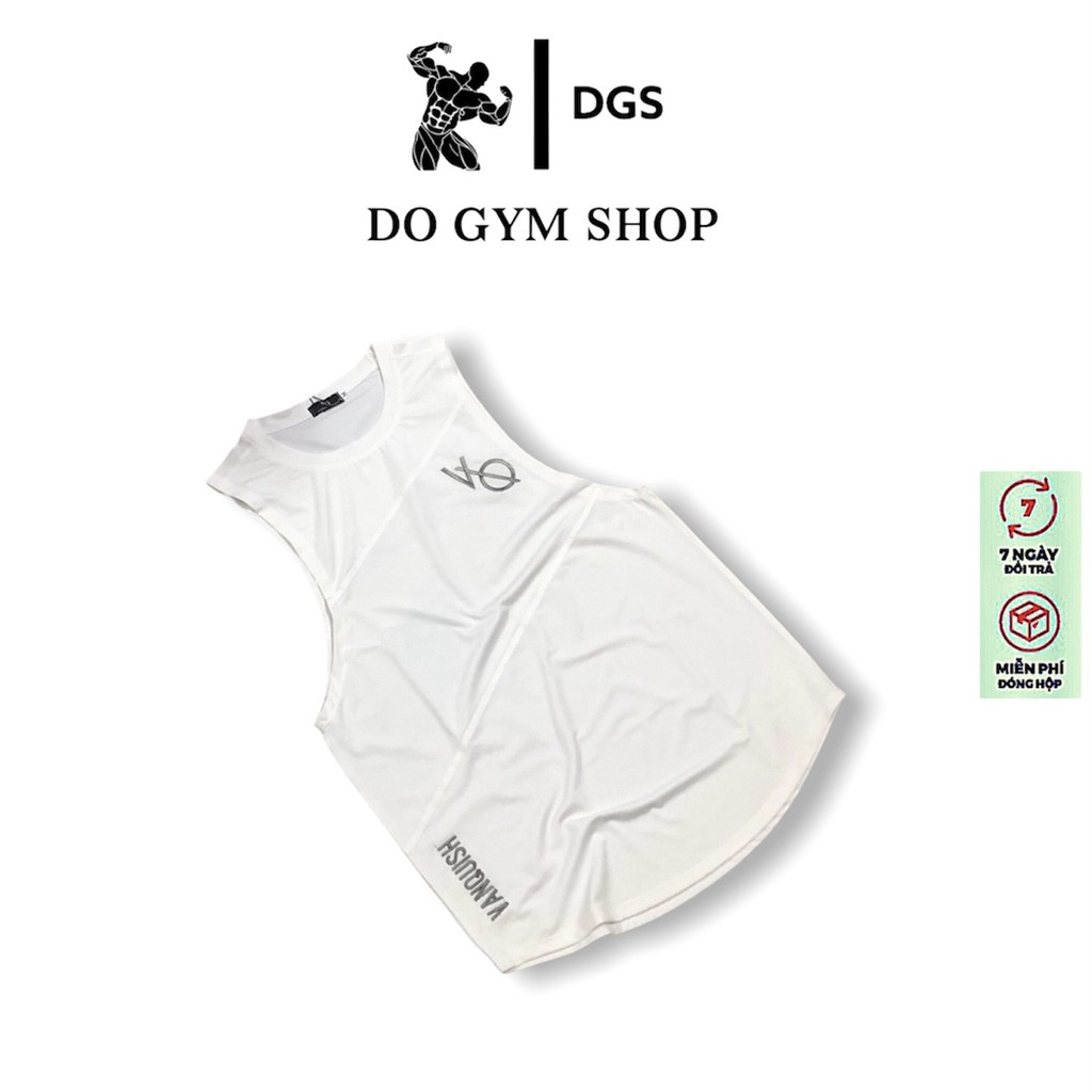 Áo tanktop nam tập gym, chơi thể thao DO GYM SHOP thun lạnh 4 chiều thoáng mát thoải mái mặc nhà, chơi thể thao