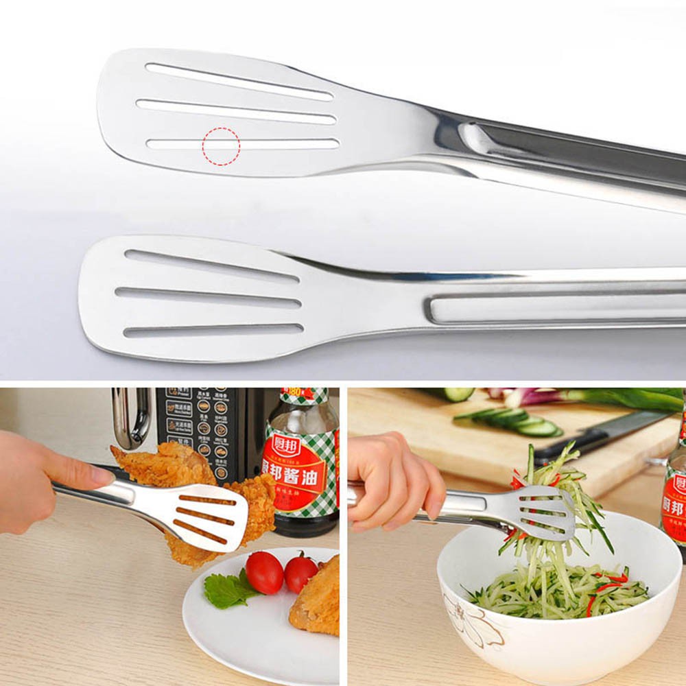 💕FAY💕 Pastry Stainless Steel Kitchen Food Tongs Bread Clip Utensils Cooking Anti-heat Barbecue Buffet Clamp