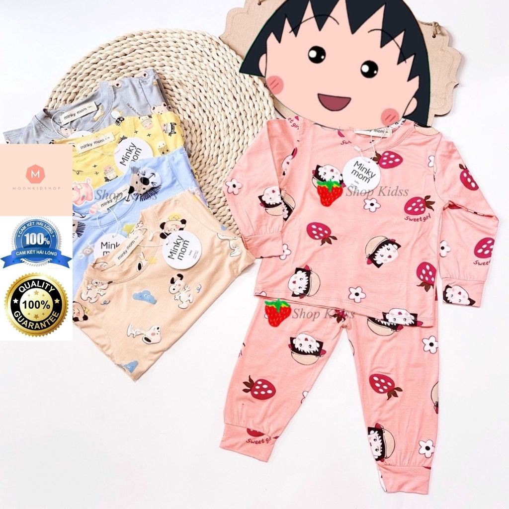 Bộ Thu Đông MINKYMOM💖Siêu Họa Tiết NaRuTo💖thun lạnh 100%cực kì dễ thương dành cho bé trai,bé gái từ 6-16kg