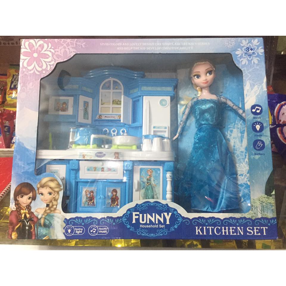 Đồ chơi búp bê công chúa Elsa Kitchen Set