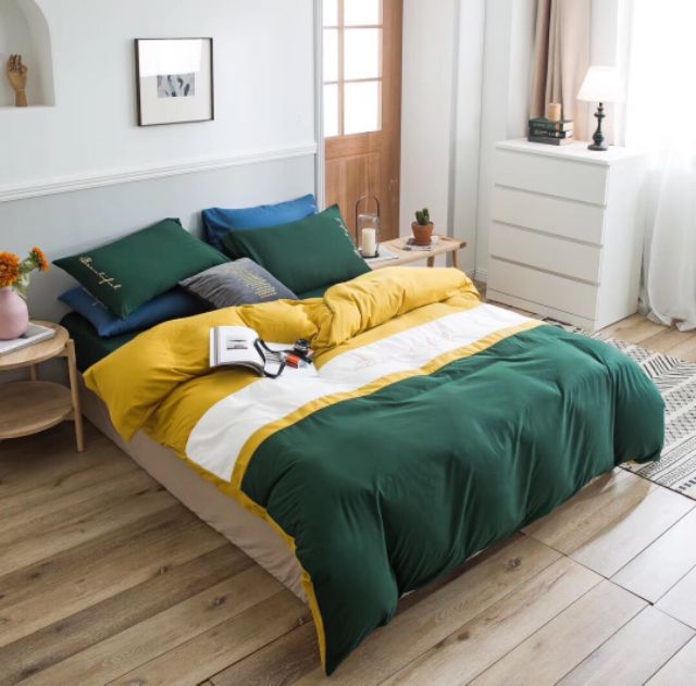 Bộ cottong tici nhập 4 món phối màu mới