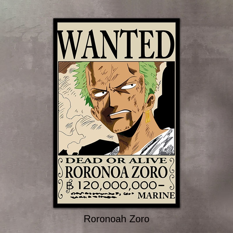 One Piece King Sauron Wanted Reward Đặt hàng tự làm tranh sơn dầu kỹ thuật số vẽ tay đầy và màu trang trí