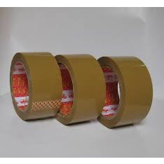 Băng keo đục vàng dán thùng 5F-100y(1/cuộn)