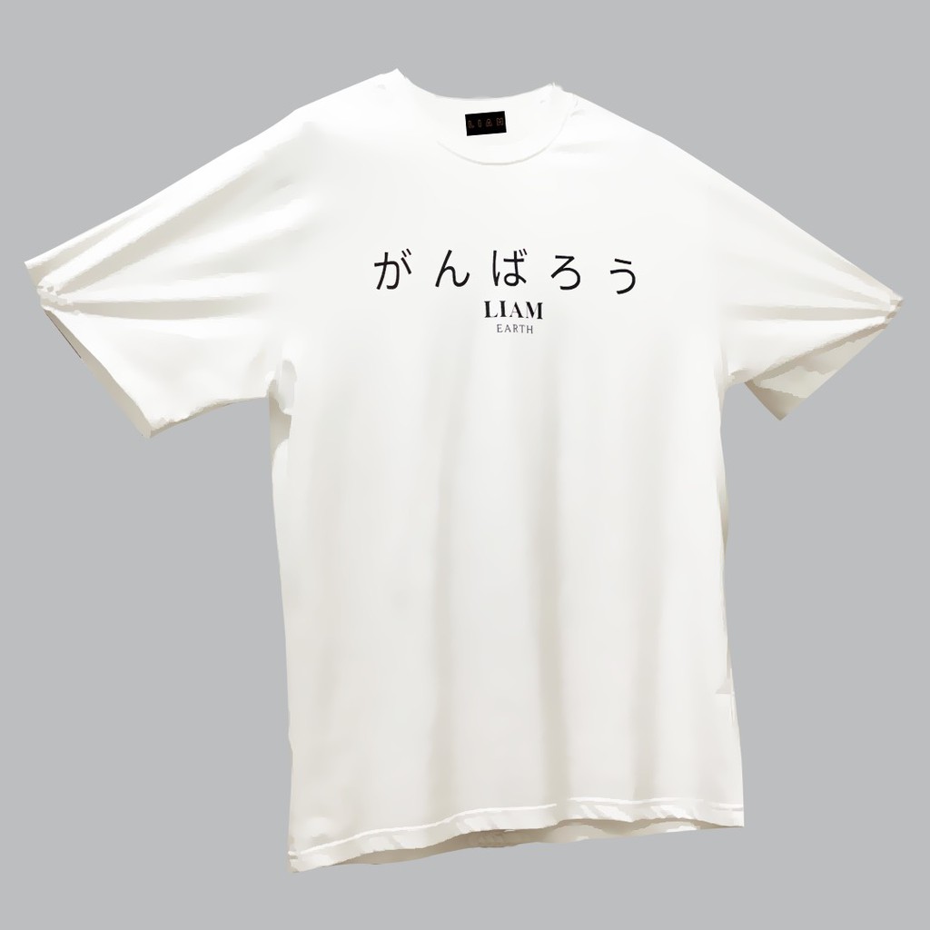 [ FREESHIP ] ÁO THUN UNISEX  &quot; GANBAROU TEE &quot; FORM OVERSIZE 100% COTTON SIÊU DÀY MỊN - LiamStudio