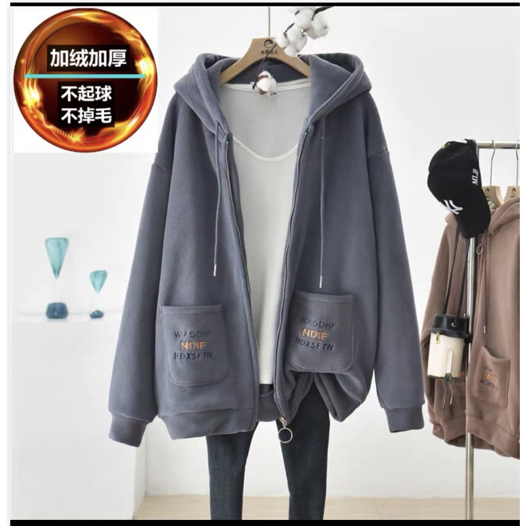 ÁO KHOÁC HOODIE DÂY KÉO FORM RỘNG NỈ NGOẠI CÓ TÚI CỰC HOT TU