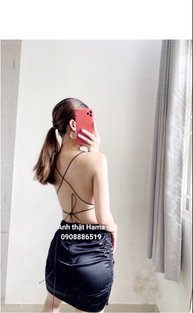 HOẢ TỐC - VIDEO THẬT- ẢNH THẬT - ĐẦM CÚP RÚT có mút ngực  rút dây hai bên tự điều chỉnh chiều dài | BigBuy360 - bigbuy360.vn