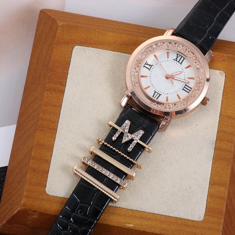 Tự làm Vòng kim loại trang trí cho iwatch Vòng đeo tay mềm Trang trí Chữ A đến Z Vòng đeo tay Quyến rũ cho Đồng hồ Dây đeo Thể thao Phụ kiện Vòng đeo tay