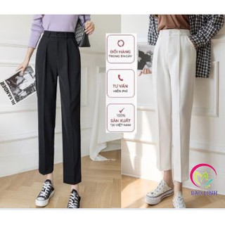 Quần Tây Baggy Nữ BIGSIZE Dáng Công Sở Cao Cấp Ống Bằng,quần Âu Đi học Đi làm