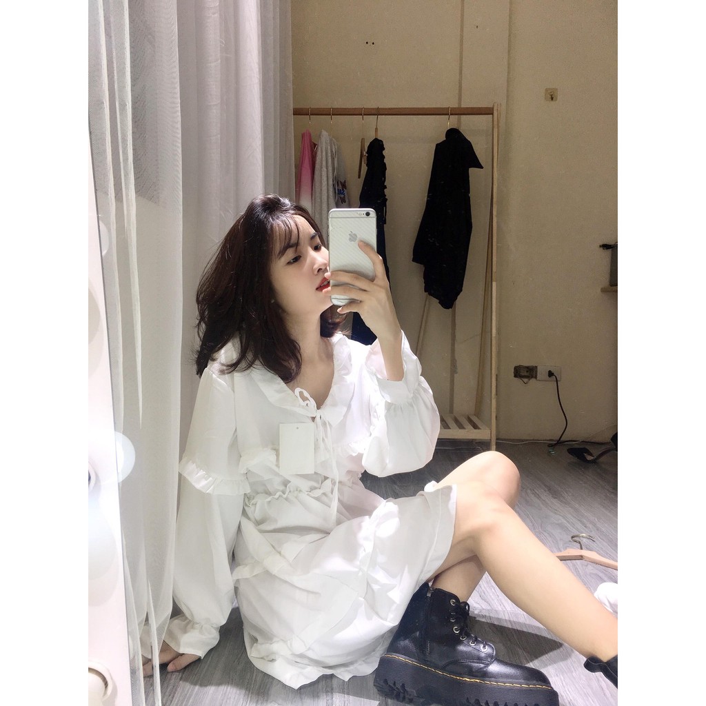 VÁY BÈO DÀI TAY NHIỀU TẦNG GIÁ RẺ CÁ TÍNH THỜI TRANG | BigBuy360 - bigbuy360.vn