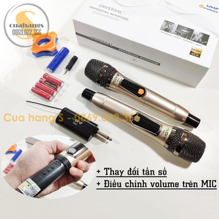 Bộ 2 micro không dây karaoke chuyên dụng HM3