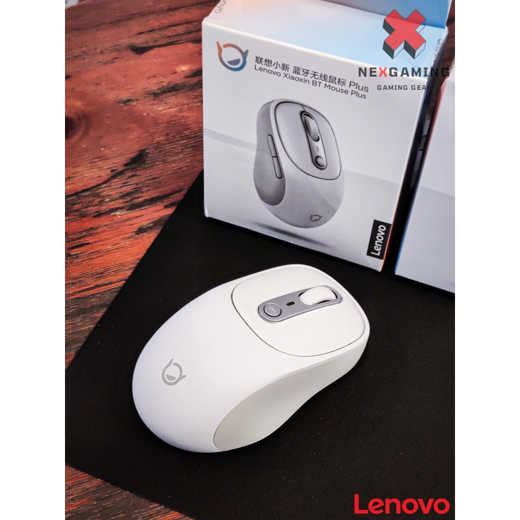 Chuột không dây chính hãng Lenovo Xiaoxin Plus cao cấp, bluetooth 5.0, có sạc Type-C, kết nối được điện thoại
