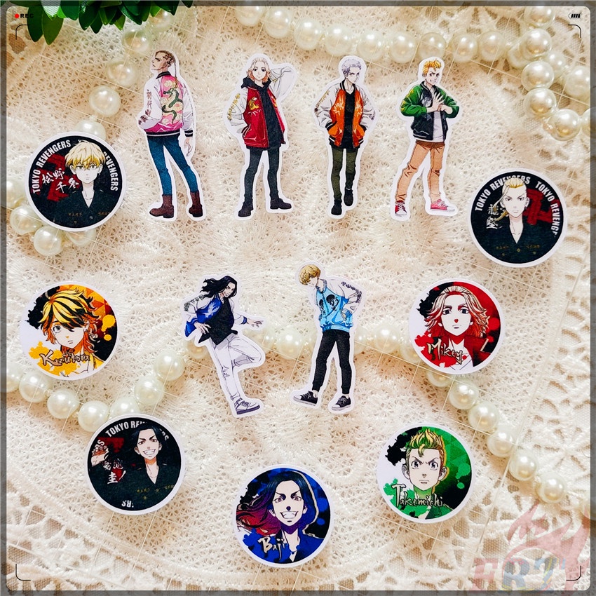 ★★★ Tokyo Revengers Q-5 Mini Diary Manual Stickers ★★★ 40Pcs/Set Anime DIY Fashion Scrapbooks Album Decor Decals Stickers