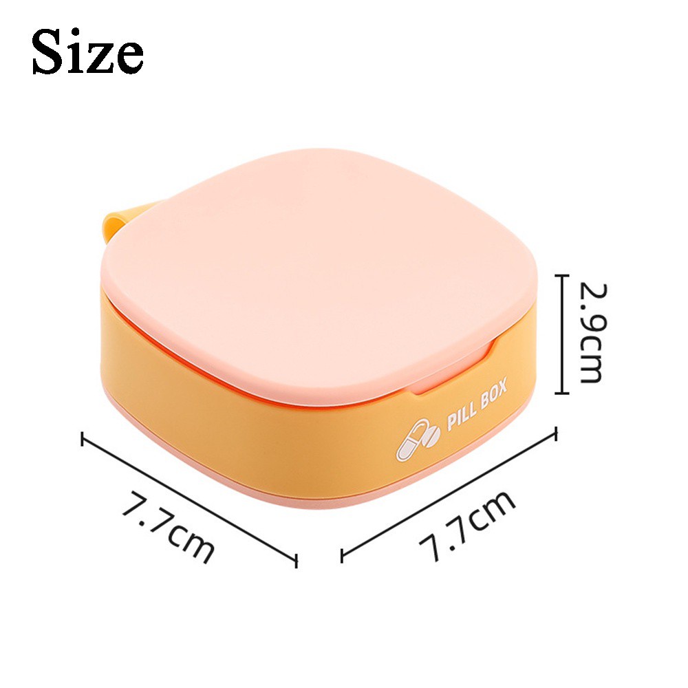 Hộp nhựa đựng thuốc 4 ngăn chất lượng cao tùy chọn màu sắc