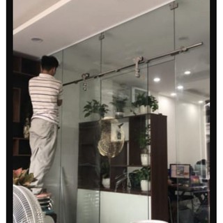 Bộ Bánh Xe Treo Lùa phi 25 Kép