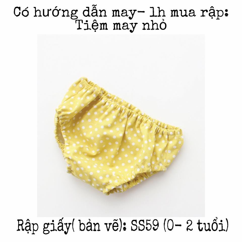 SS59_Rập giấy may quần chíp cho bé