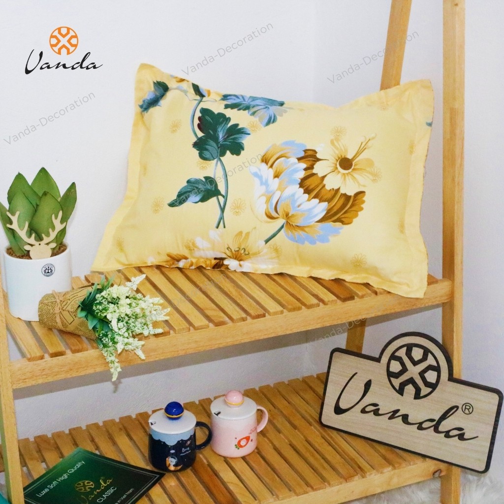 Vỏ gối đầu cotton poly họa tiết đẹp kích thước 45x65 cm | BigBuy360 - bigbuy360.vn