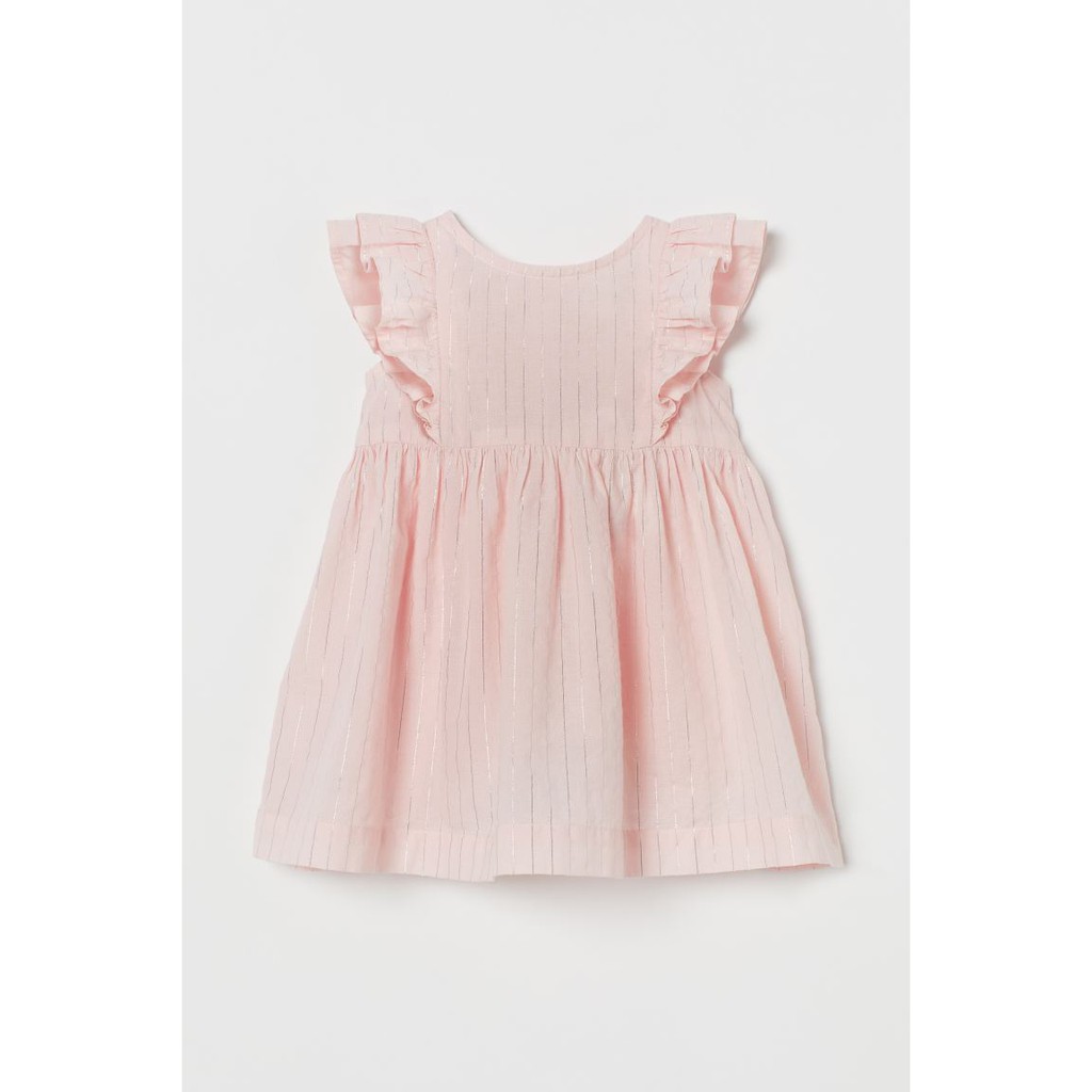 Váy xòe cánh tiên hồng sọc bạc HM H&amp;M sz 4-6, 6-9m_hàng chính hãng authentic