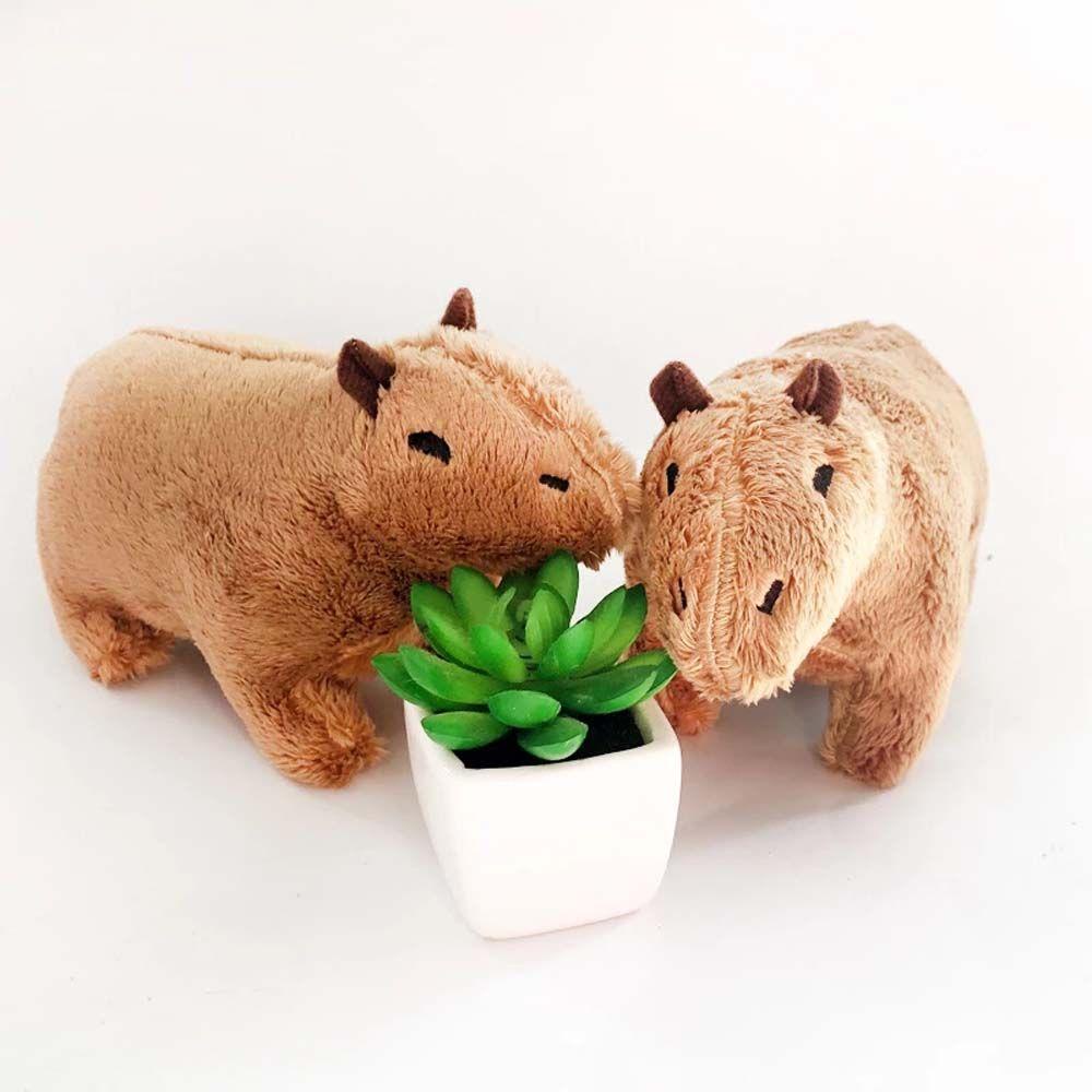 Thú Nhồi Bông Capybara Mềm Mại Trang Trí Nhà Cửa
