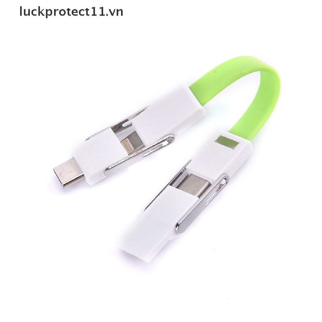 Móc Khóa Nam Châm 4 Trong 1 Cổng Micro USB Type-C