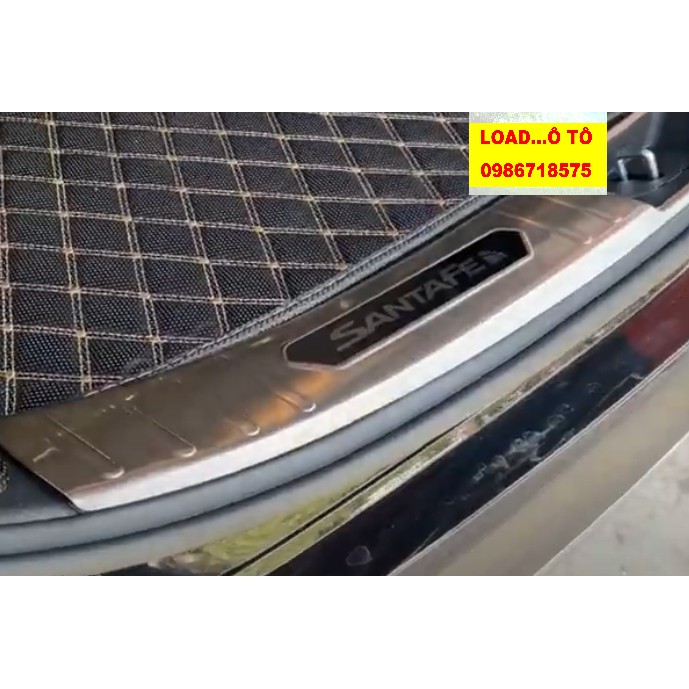 Chống Trầy Cốp, Ốp Cốp Trong Ngoài Xe Huyndai Santafe 2022-2019 Hàng Inox Cao Cấp