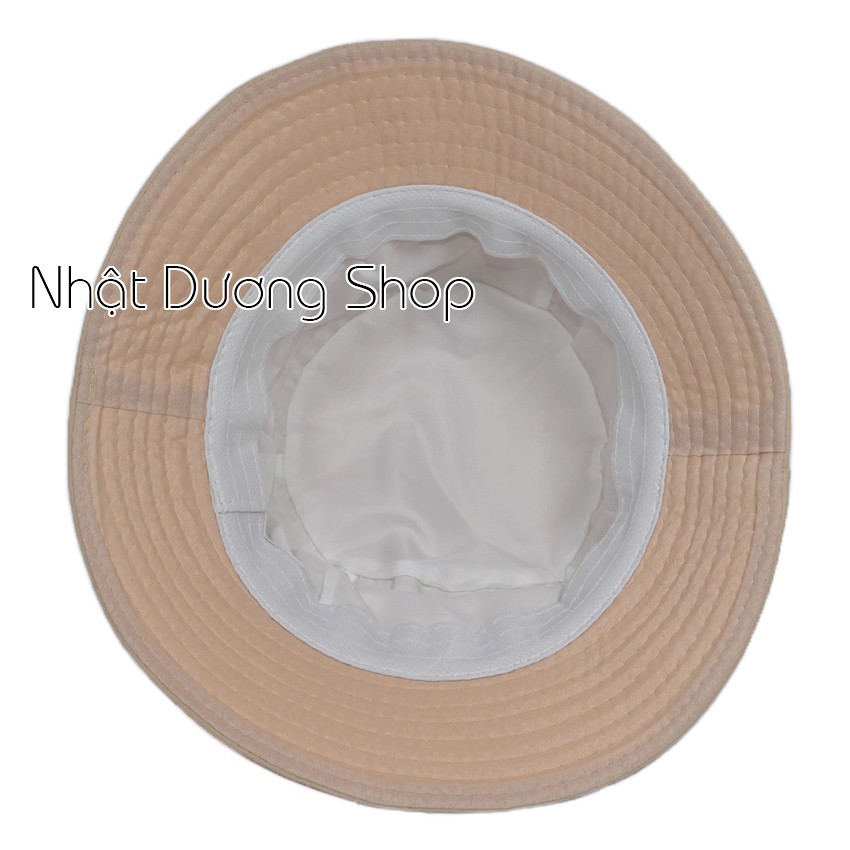 Nón tai bèo bucket trơn - Chất liệu Cotton thoáng mát cho người đội thích hợp cho mọi người