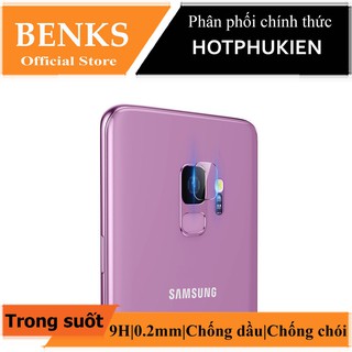 Miếng dán cường lực camera hiệu Benks cho Samsung Galaxy S9(trong suốt, chống dầu, 0,2mm)- Hàng chính hãng