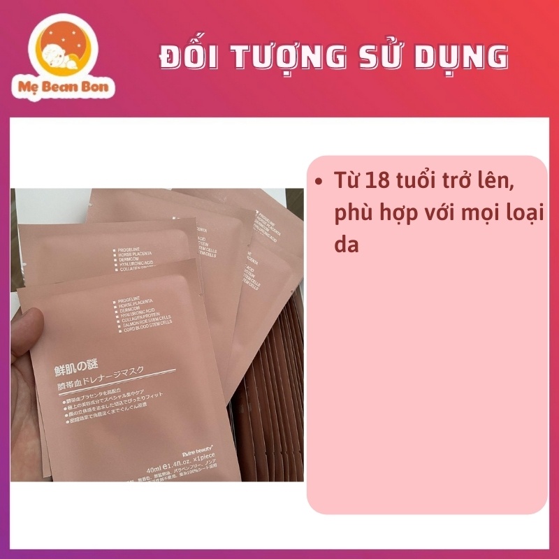 Mặt Nạ Nhau Thai Rwine Beauty Stem Cell Placenta, Nhật Bản