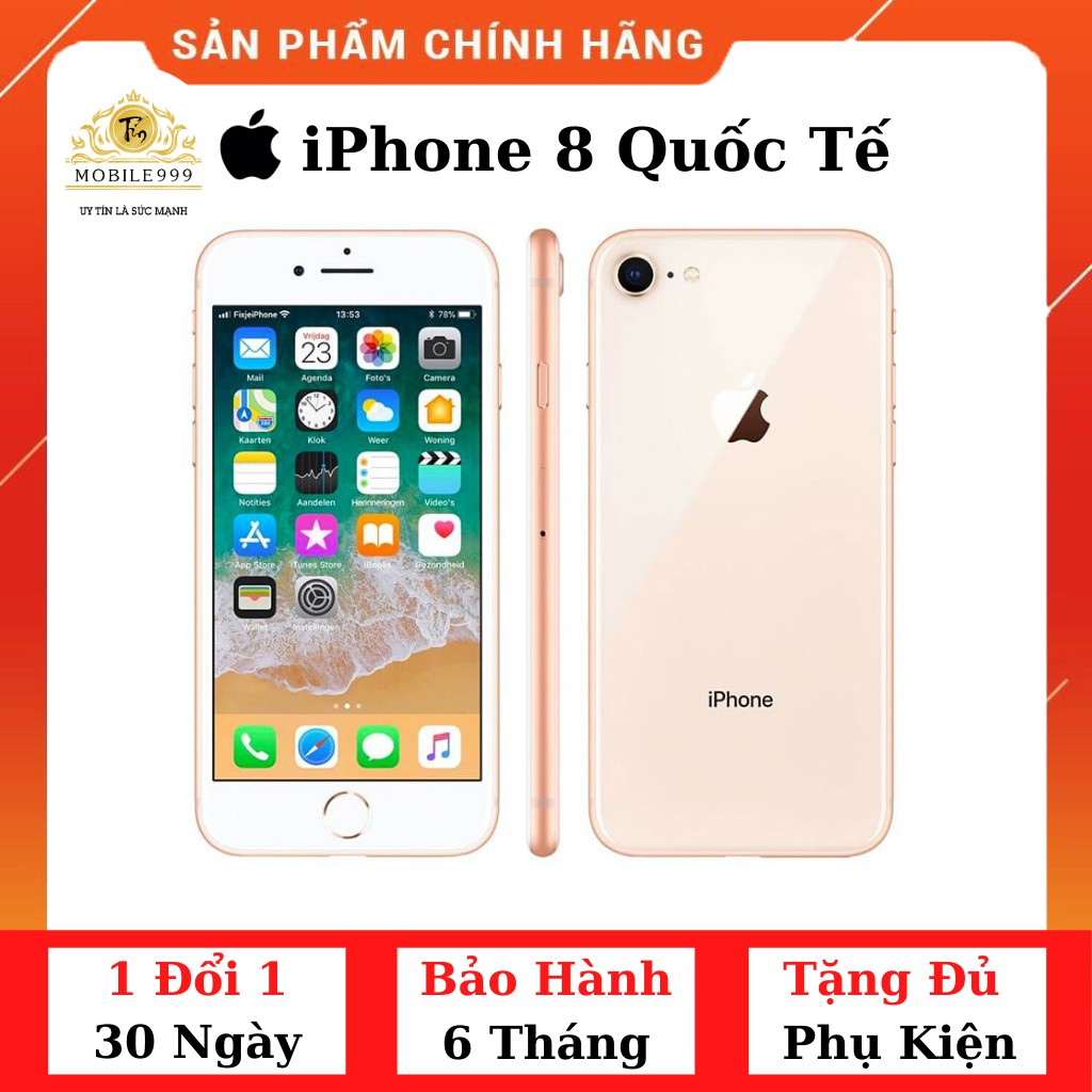 Điện thoại iPhone 8 Chính Hãng - Quốc Tế 64GB - Zin Đẹp 99% Như Mới - MOBILE999 | BigBuy360 - bigbuy360.vn