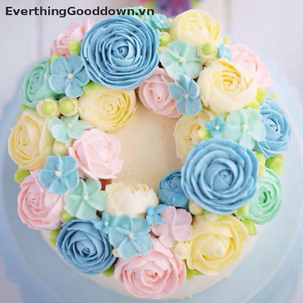 Everthinggooddown Khuôn Silicone Làm Bánh &amp; Xà Phòng Hình Hoa Hồng