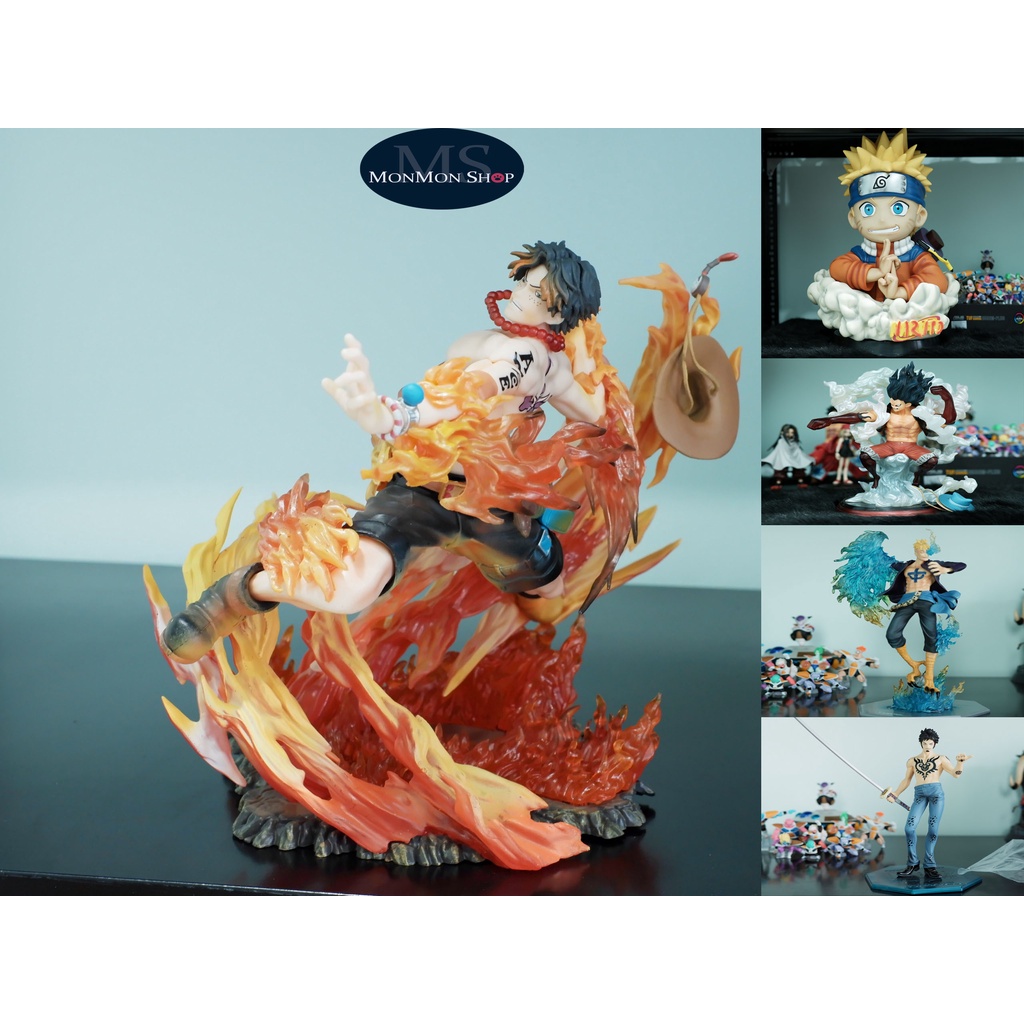 [Đồ chơi Mô Hình Anime] Băng Cướp Biển Mũ Rơm nhân vật Luffy, Trafalgar D Watter Law, Phượng Hoàng Marco,Portgas D. Ace