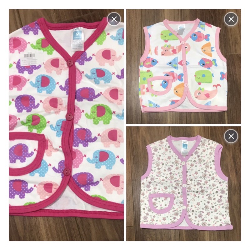 Áo gi lê bé gái 3m, 9m cotton 1 lớp