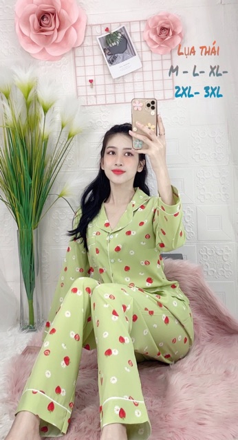 🌵 ĐỒ BỘ PIJAMA (FULLSIZE M-3XL) MẶC NHÀ, SAU SINH PIJAMA LỤA THÁI SIÊU MỀM GIÁ SIÊU SỐC 🌵 | BigBuy360 - bigbuy360.vn