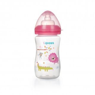 Bình sữa cổ rộng Upass 260ml