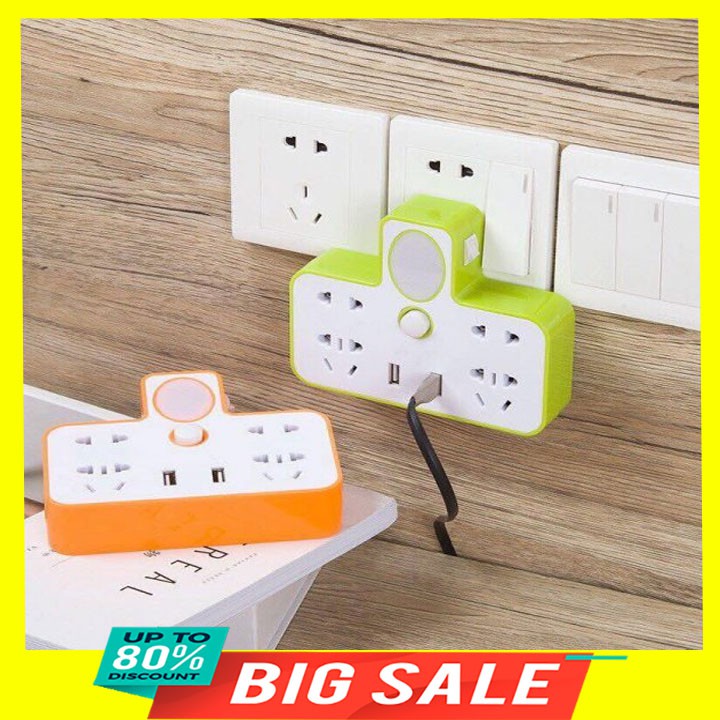 Ổ cắm điện đa năng kèm đèn ngủ và 2 cổng cắm usb