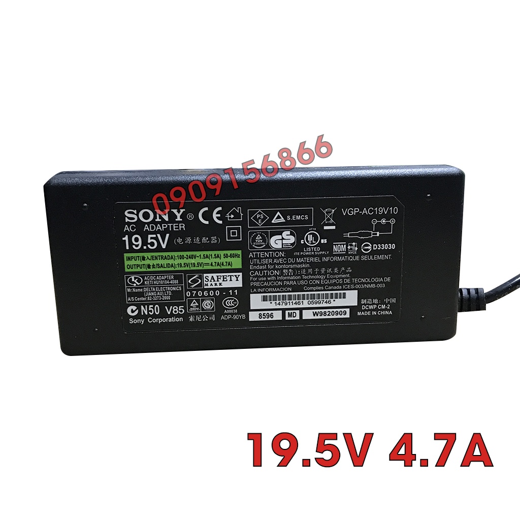 Nguồn adapter sony 19,5v - 4,7A