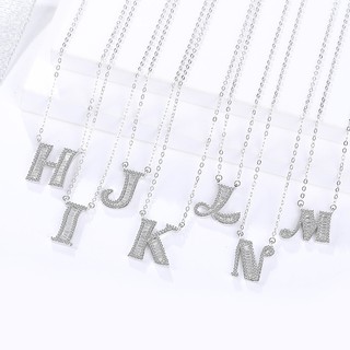 Dây chuyền bạc ý 925 pha lê Swarovski chữ cái sang trọng cao cấp CECY 1003