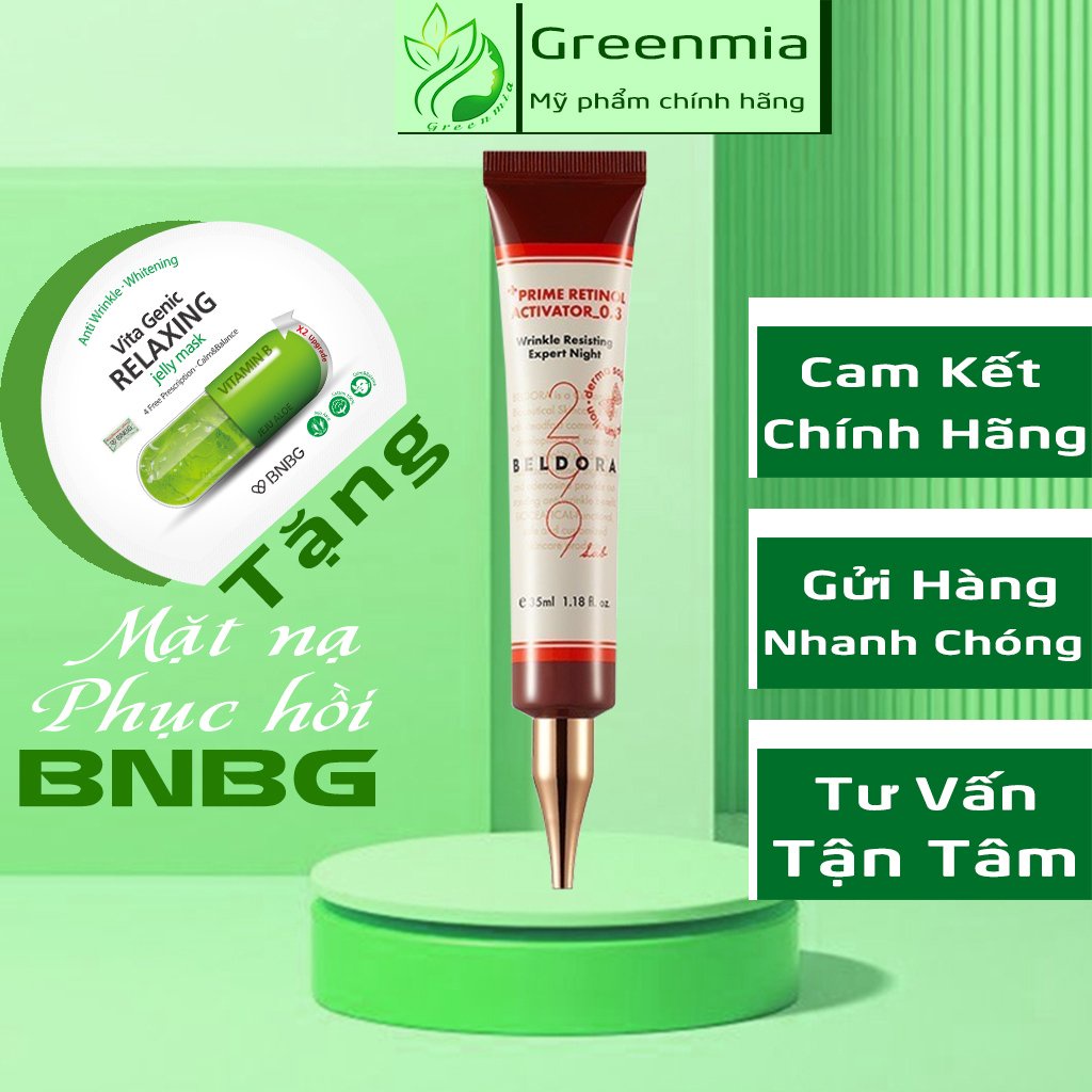 Kem Dưỡng Retinol 0.3 BELDORA Xóa Nhăn Căng Bóng Da BELDORA 299 PRIME RETINOL ACTIVATOR 0.3 35ML NHẬP KHẨU CHÍNH HÃNG