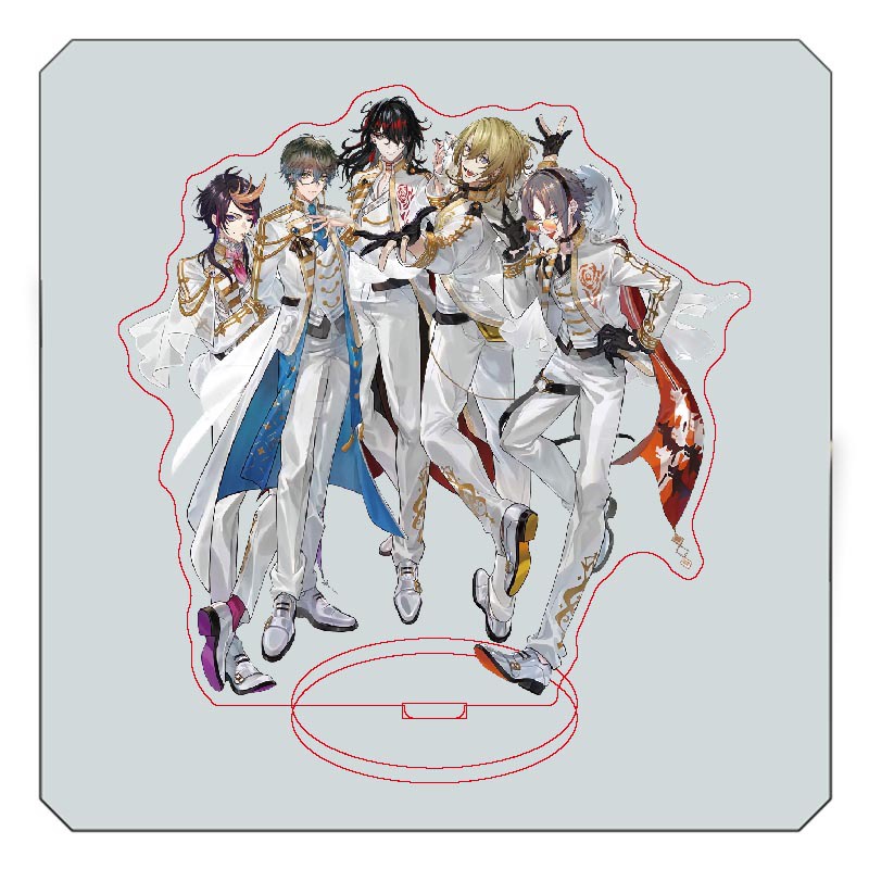 Standee LUXIEM Vtuber Jazz on the Clock!! tượng acrylic anime game mica chibi trưng bày