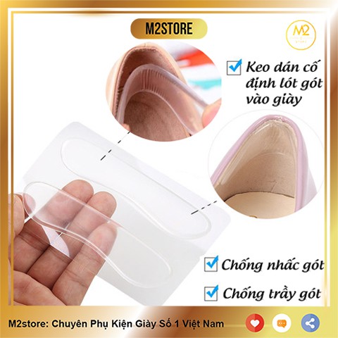 Miếng lót giày silicon chống trầy gót sau và chống tuột gót - lót gót giày silicon giá sỉ - C01TS-C8